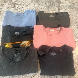 Lot 6 Mens Tees : Assorted Brands, Pantagonia, Prana, etc. Size Small